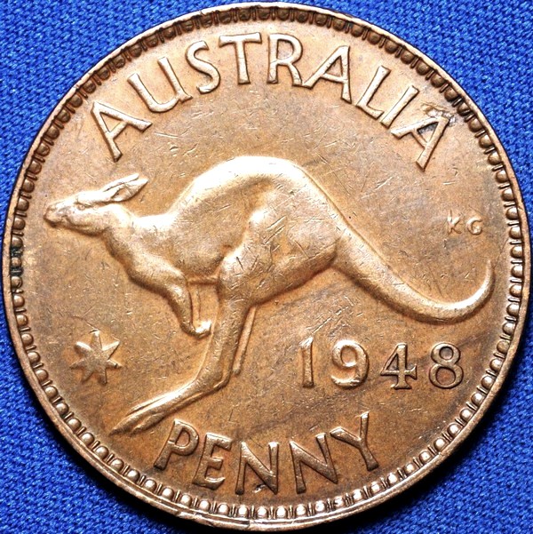 1948 Australian Penny, 'about Extremely Fine'